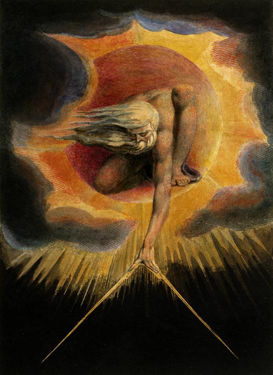 William Blake The Ancient of Days,frontispiece for Europe,a Prophecy (mk19) oil painting image